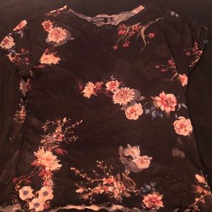 Sheer floral top